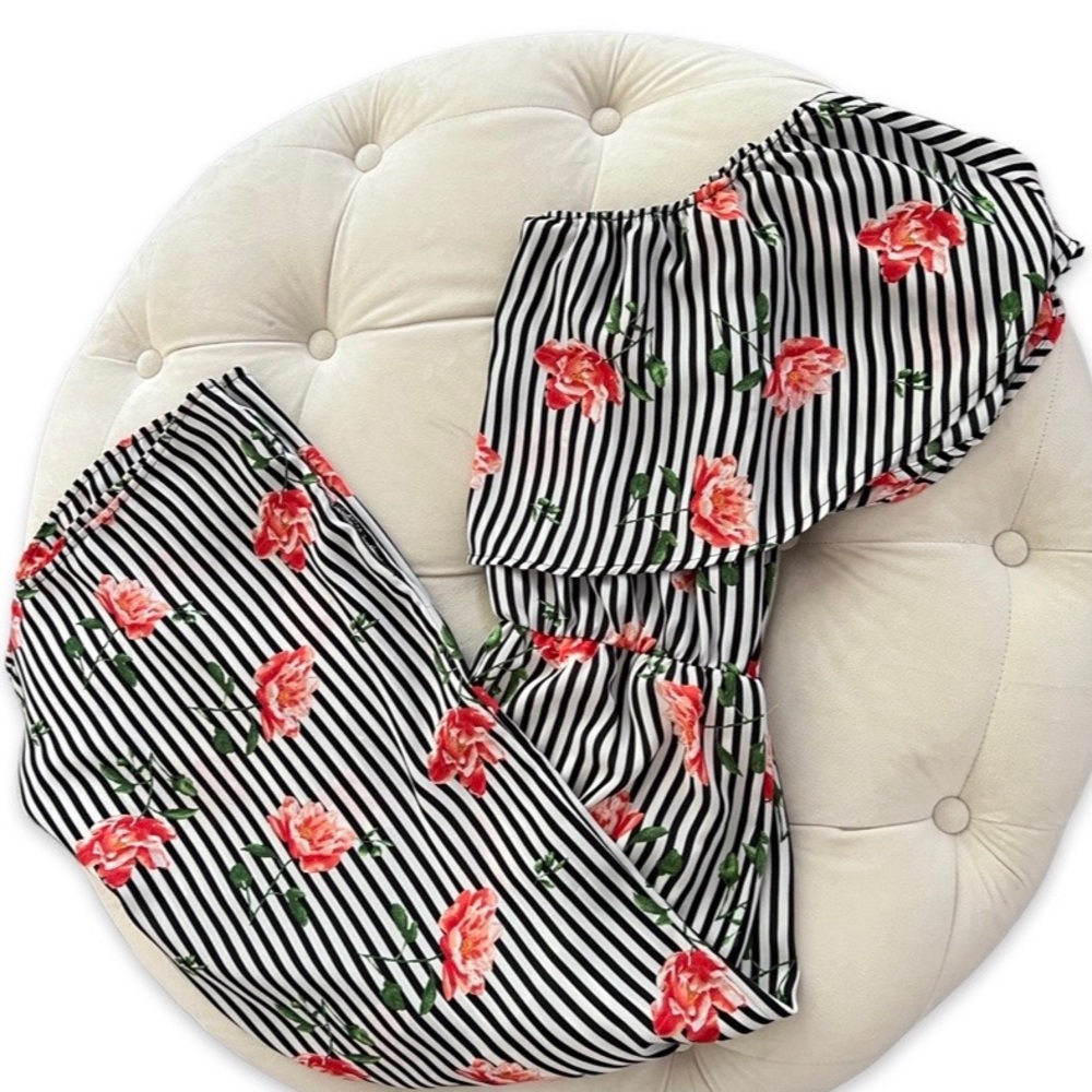 Everly Rose Stripe Midi Jumpsuit 🌹💕